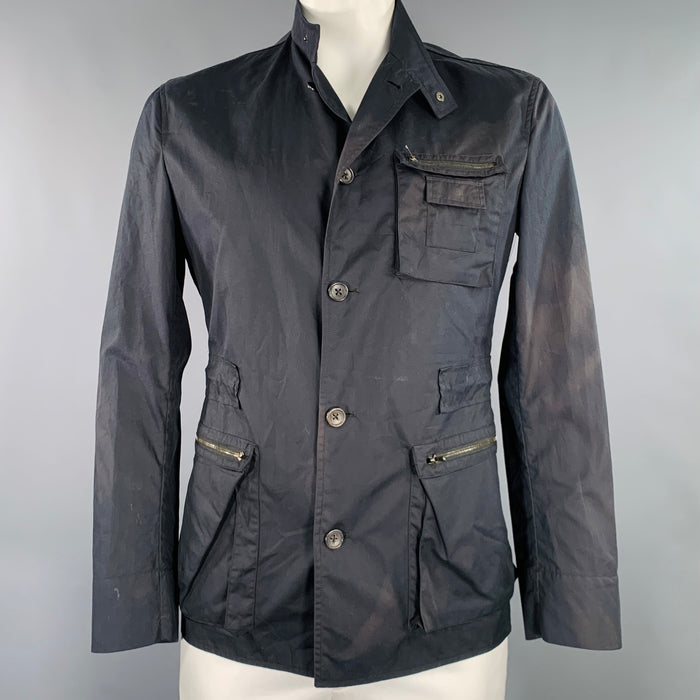 JIL SANDER Size 42 Black Parka Jacket