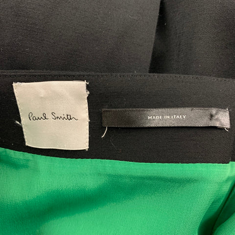 PAUL SMITH Size 4 Black Jersey Beaded Open Back Long Dress