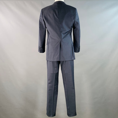BROOKS BROTHERS Size 41 Regular Navy Wool Regent Fit Notch Lapel Suit
