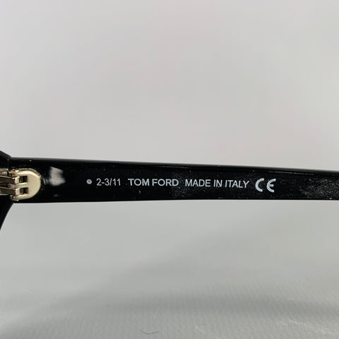 TOM FORD Blake Black Acetate Oversized Square Sunglasses