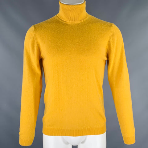 DUCA DI S.GIUSTO Taille M Jaune Pull col roulé en cachemire