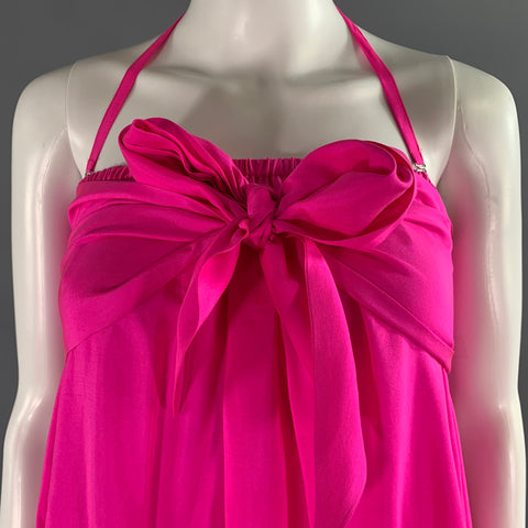 ANAAK Size S Pink Silk Strapless Dress