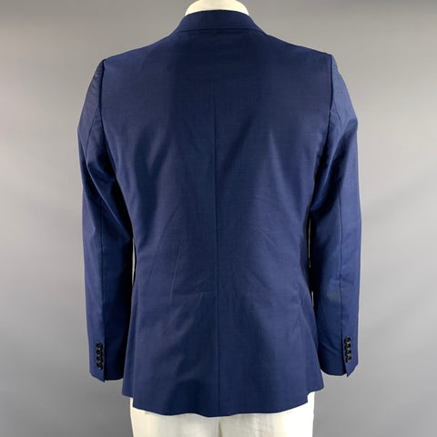 PS by PAUL SMITH Chest Size 42 Blue Wool Mohair Notch Lapel Sport Coat