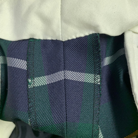 COMME des GARCONS Size XL Green Blue Yellow Plaid Polyester Dress Pants