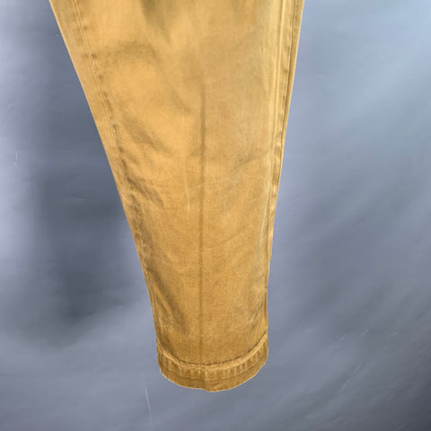MARNI Size S Khaki Twill Cotton Drawstring Casual Pants