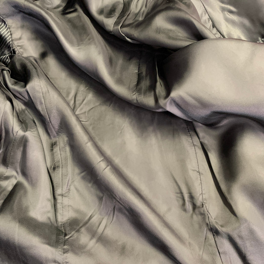 DIOR HOMME by KRIS VAN ASSCHE AW10 Size XS Black Wool Cashmere Scarf Coat