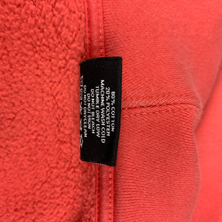 STUSSY x DSM x CDG Size S Peach Graphic Cotton Hooded Sweatshirt