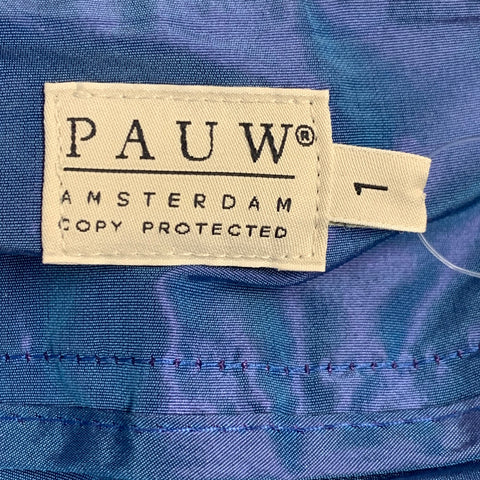 PAUW Size S Powder Blue Taffeta Bubble Hem Skirt