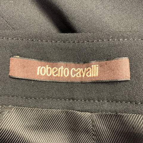 ROBERTO CAVALLI Size S Black Wool Blend Pencil Skirt