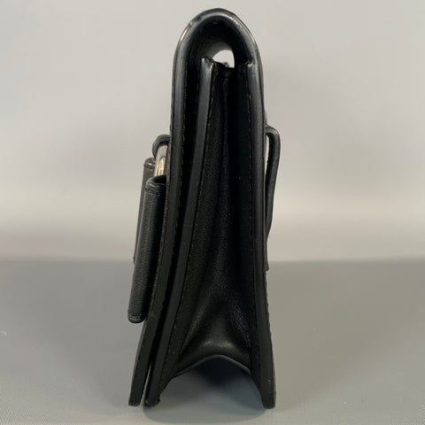 PARISA WANG 2018 Black Silver Leather Belt Bag