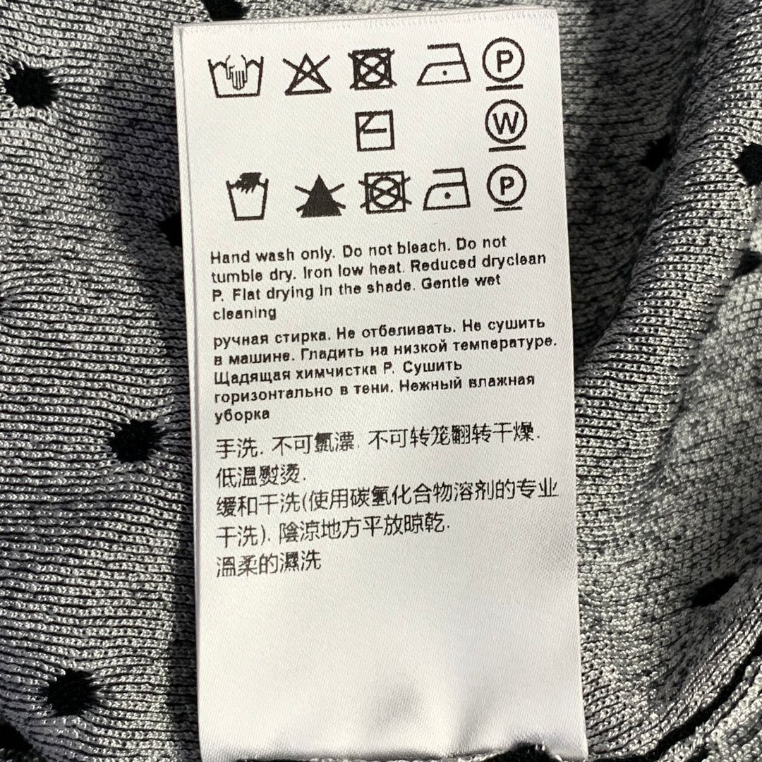 ESCADA Size M Black White Viscose Blend Polka Dot 2 Piece Cardigan Set