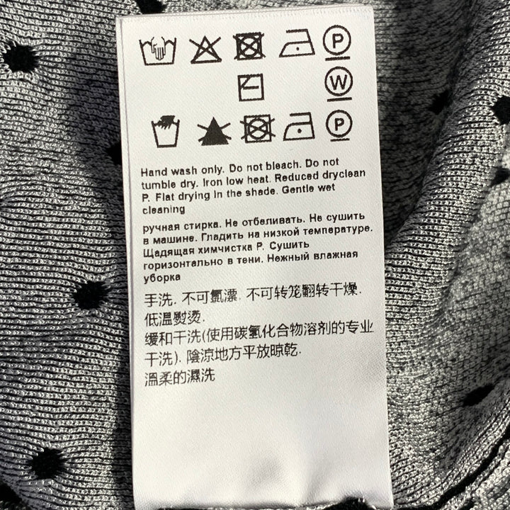 ESCADA Size M Black White Viscose Blend Polka Dot 2 Piece Cardigan Set