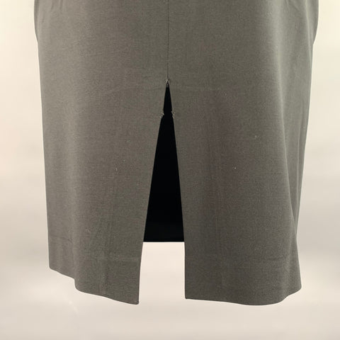 GIORGIO ARMANI Size 2 Black Wool Pencil Knee-Length Skirt