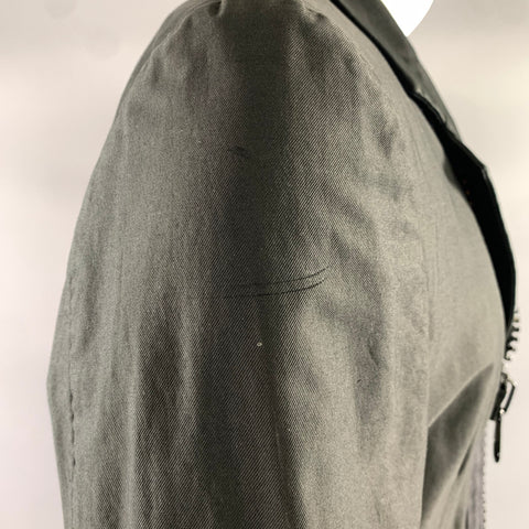 COMME des GARCONS SS2004 Size M Black Cotton Zip Up Jacket