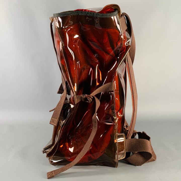 EASTPAK x RAF SIMONS SS18 Blade Runner Red Clear PVC Snaps Backpack