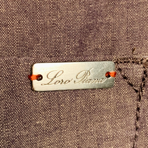 LORO PIANA Size 36 Purple Cotton Button Fly Casual Pants