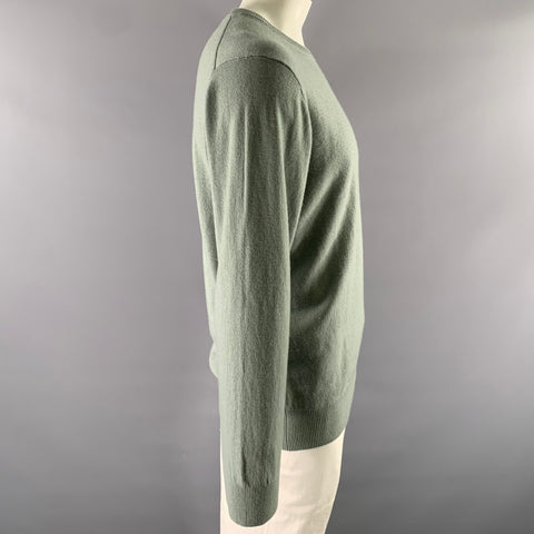 RODD & GUNN Size XL Green Sage Wool Cashmere Crew-Neck Sweater