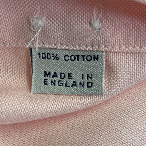 DRAKES LONDON Size M Pink Cotton Button Down Collar One Pocket Long Sleeve Shirt