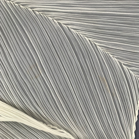 PLEATS PLEASE by ISSEY MIYAKE Ivory Pleated Scarves & Shawls