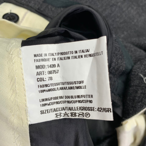 Pantalon de costume PAUL SMITH, taille 36, gris anthracite, en laine, devant plat