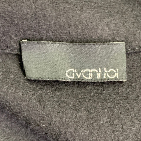 AVANT TOI Size 18 Black Wool Blend Snaps Jacket