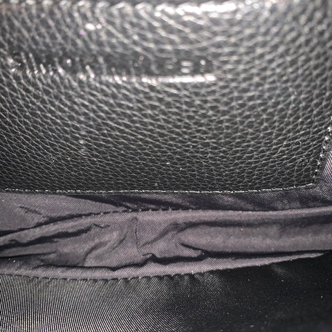 SIMON MILLER Black Faux Leather Shoulder Bag
