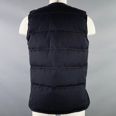 RRL by RALPH LAUREN Size M Navy Twill Wool Cotton Vest