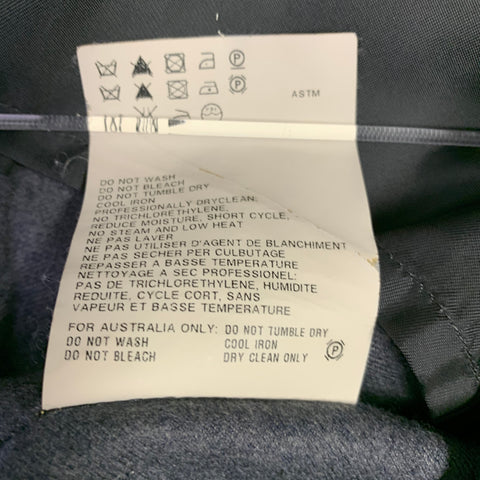 JIL SANDER Veste droite en laine grise Taille 38