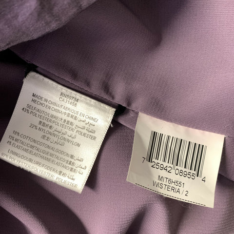 BCBG Max Azria Size 2 Purple Lilac Polyester Blend Ruffled BodyCon Dress