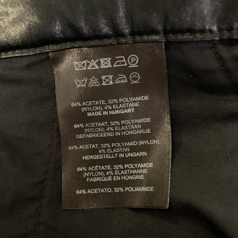 DRIES VAN NOTEN Size 4 Black Acetate Blend Low Rise Pants