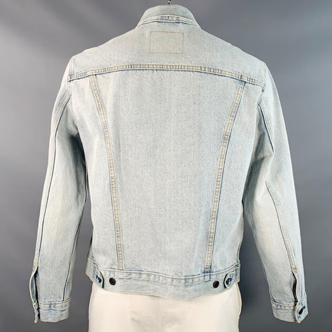 LEVI STRAUSS Size L Type III Blue Cotton Denim Trucker Jacket