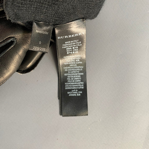 Gants BURBERRY PRORSUM en cuir de chevreau à imprimé animal beige, marron et noir, taille 9