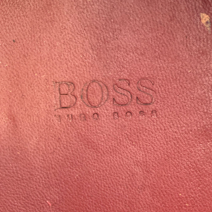 HUGO BOSS Size 8.5 Black Patent Leather Tuxedo Formal Lace-Up Shoes