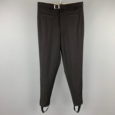 Vintage JEAN PAUL GAULTIER Size 34 Black Jodhpurs Dress Pants