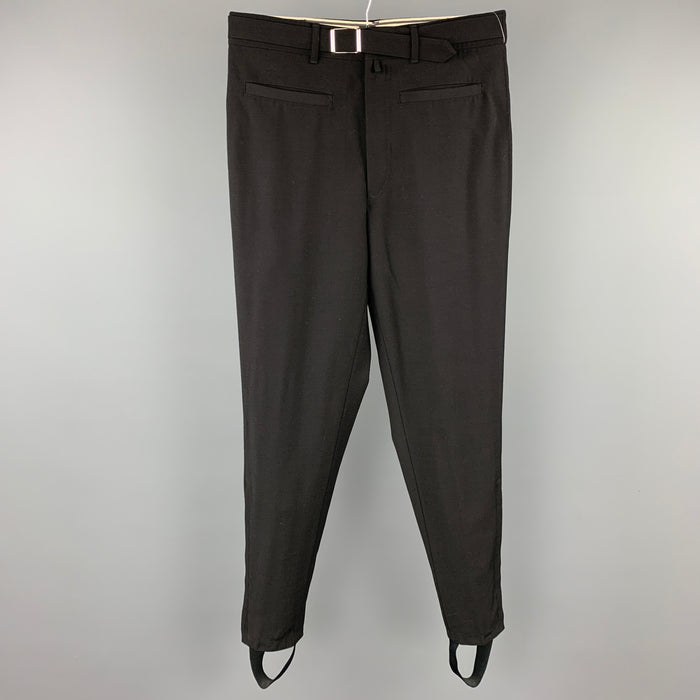 Vintage JEAN PAUL GAULTIER Size 34 Black Jodhpurs Dress Pants