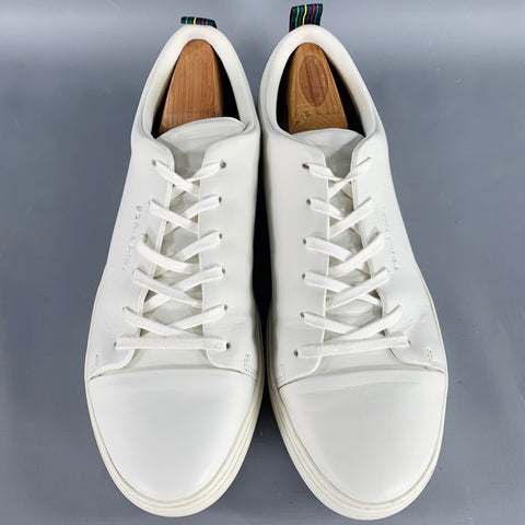 PS by PAUL SMITH Size 10 White Multi Color Leather Low Top Sneakers