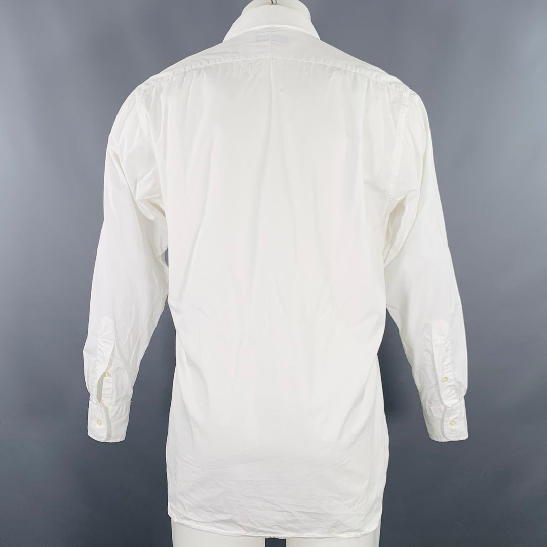 chinese dress ladies BURBERRY LONDON Size S White Cotton One Pocket Long Sleeve Shirt – Sui  Generis Designer Consignment