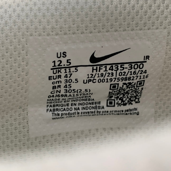 NIKE Size 12.5 Cortez TXT Green Yellow Suede Polyester Low Top Sneakers