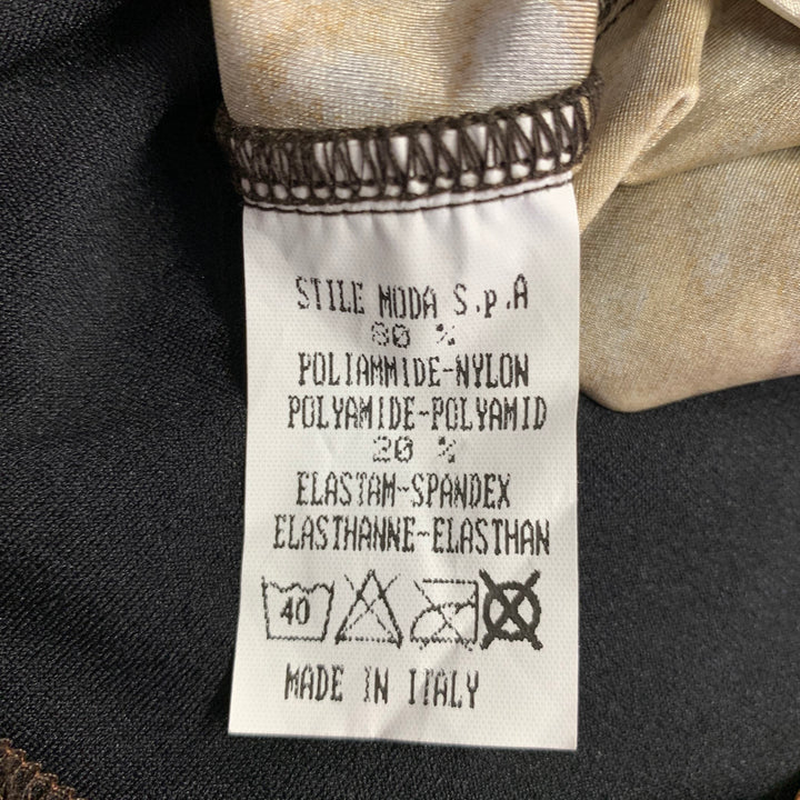 JEAN PAUL GAULTIER Size L Brown Tan Animal Print Speedo Swim Trunks