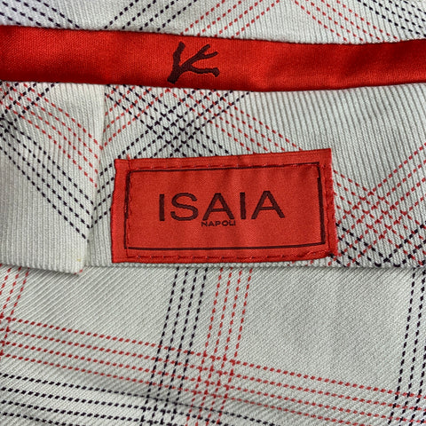 ISAIA Size 36 Oatmeal Wool Zip Fly Dress Pants