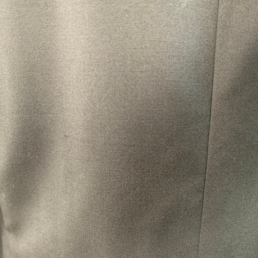 PAUL SMITH Size 46 Kensington Regular Black Wool Twill Notch Lapel Sport Coat