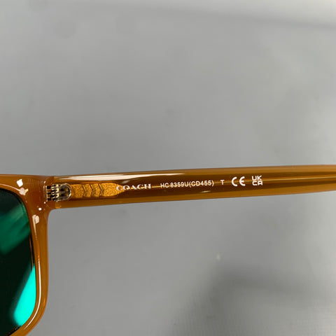 COACH Brown Logo Acetate Sunglasses & Eyewear