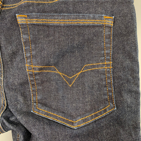 DIESEL Size 30 Troxer Blue Contrast Stitch Cotton Blend Skinny Jeans