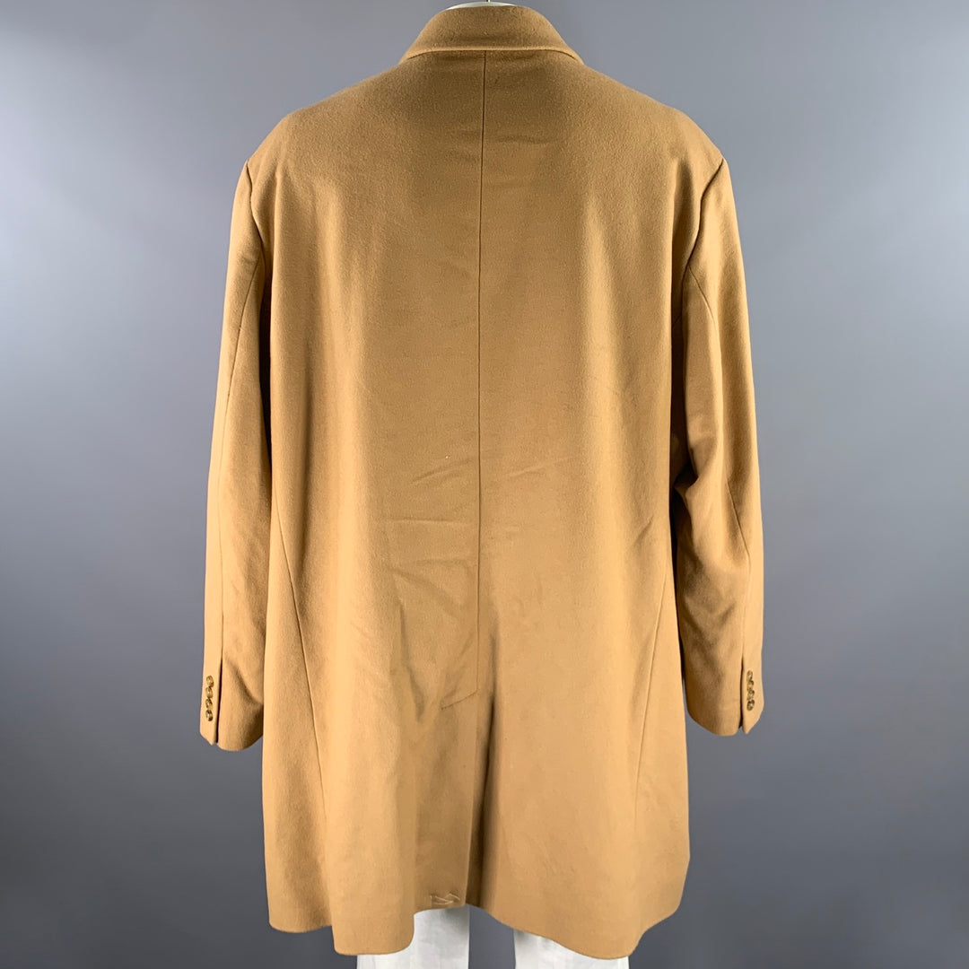 MICHAEL KORS Size XXXL Camel Wool Blend Notch Lapel Coat