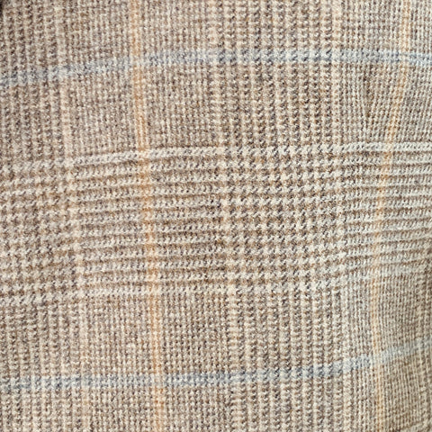 BRUNELLO CUCINELLI Size 38 Grey Taupe Plaid Wool Cashmere Notch Lapel Sport Coat