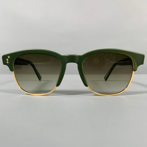 SHAUNS SHADES -Harris- Green Yellow Metal Sunglasses