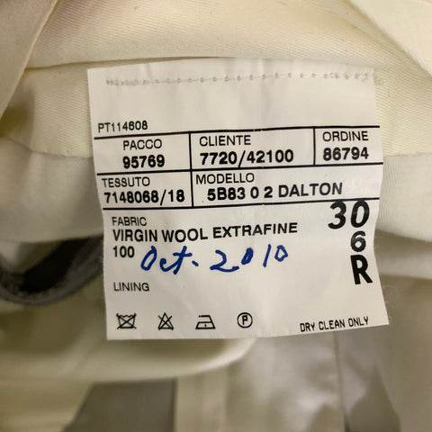 RALPH LAUREN Size 30 Grey Wool Pleated Dress Pants