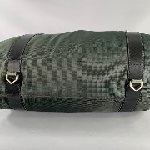 LOUIS VUITTON Taiga Portable Gibeciere Ardoise Green Black Two Tone Nylon Leather Travel Suitcase Bag