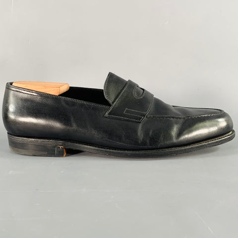 Mocassins Penny Loafers en Cuir Noir JOHN LOBB Taille 11