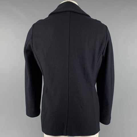 JIL SANDER Chaquetón de lana azul marino Talla M